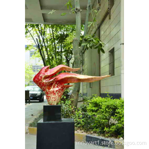 modern abstract resin sculpture